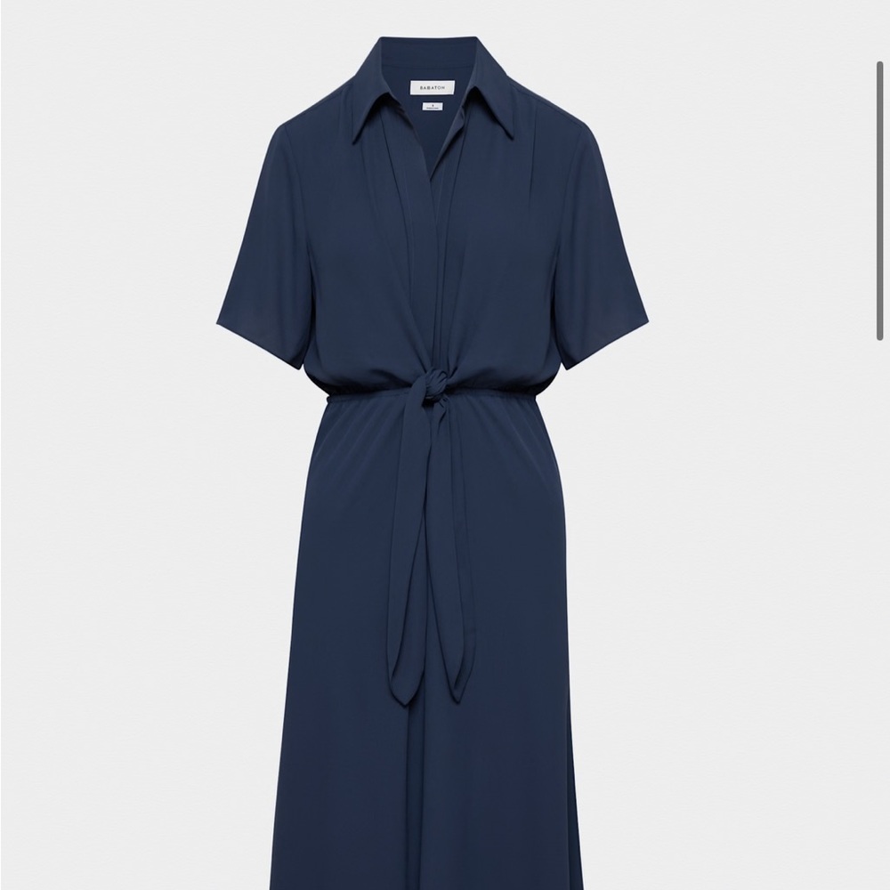 Aritzia Babaton Navy Dress